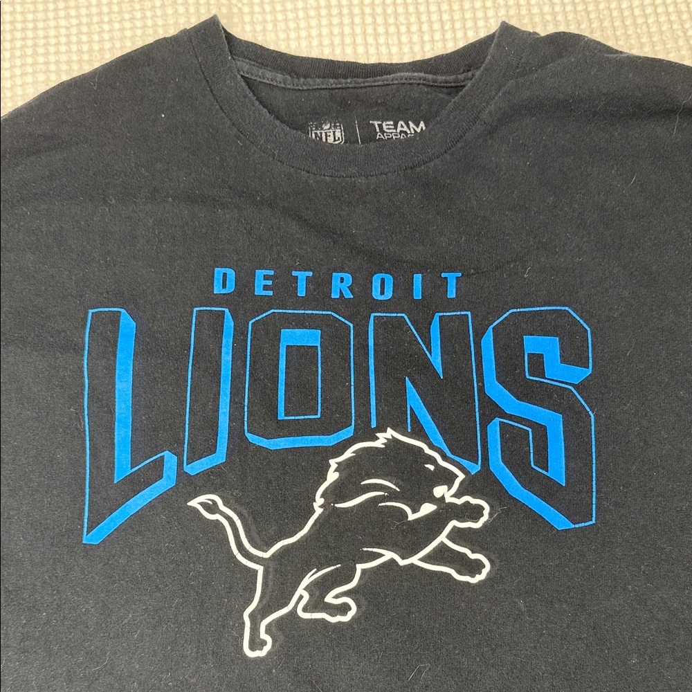 NFL Detroit Lions Team Apparel Black Shirt - XXL